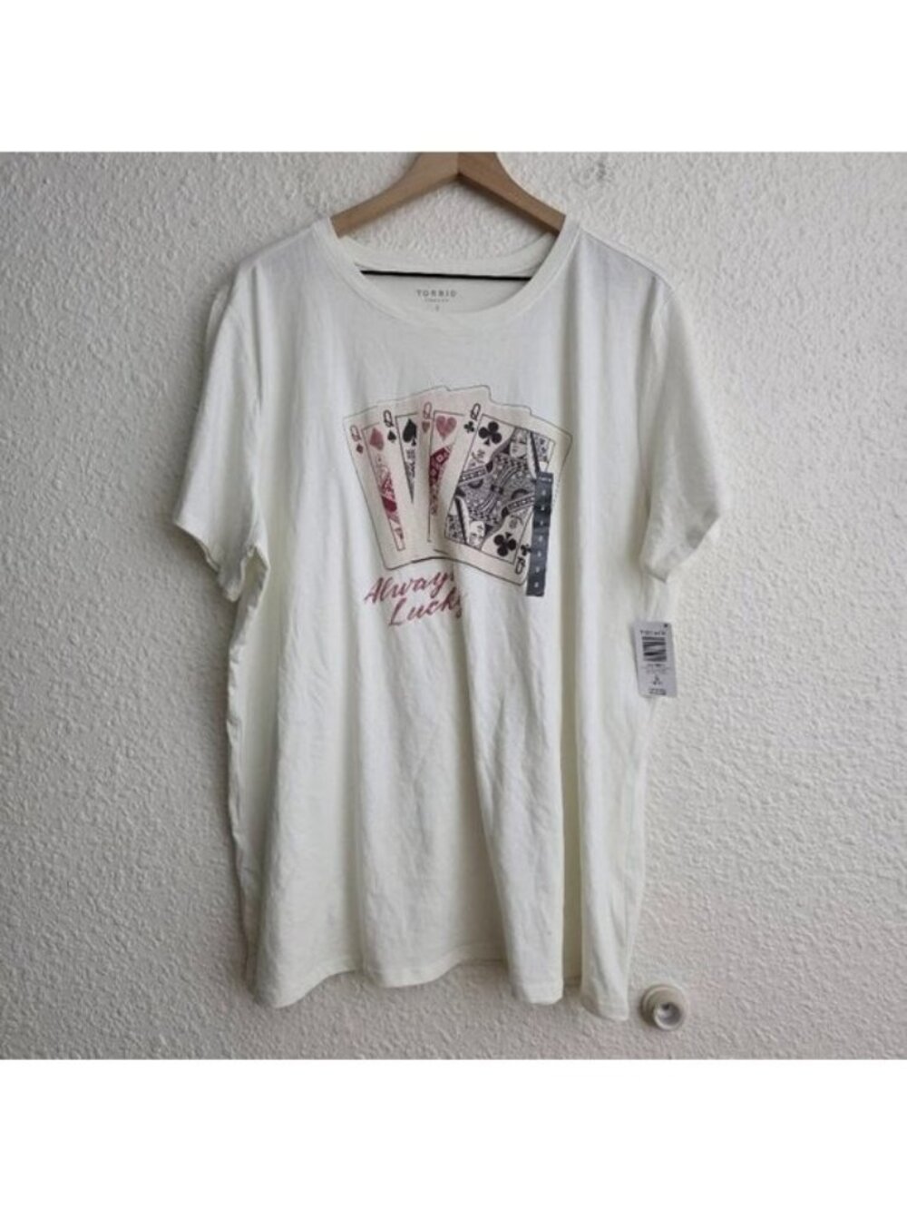 Torrid Lucky Queen Classic Fit Tee Women's Plus Size 2X New With Tags